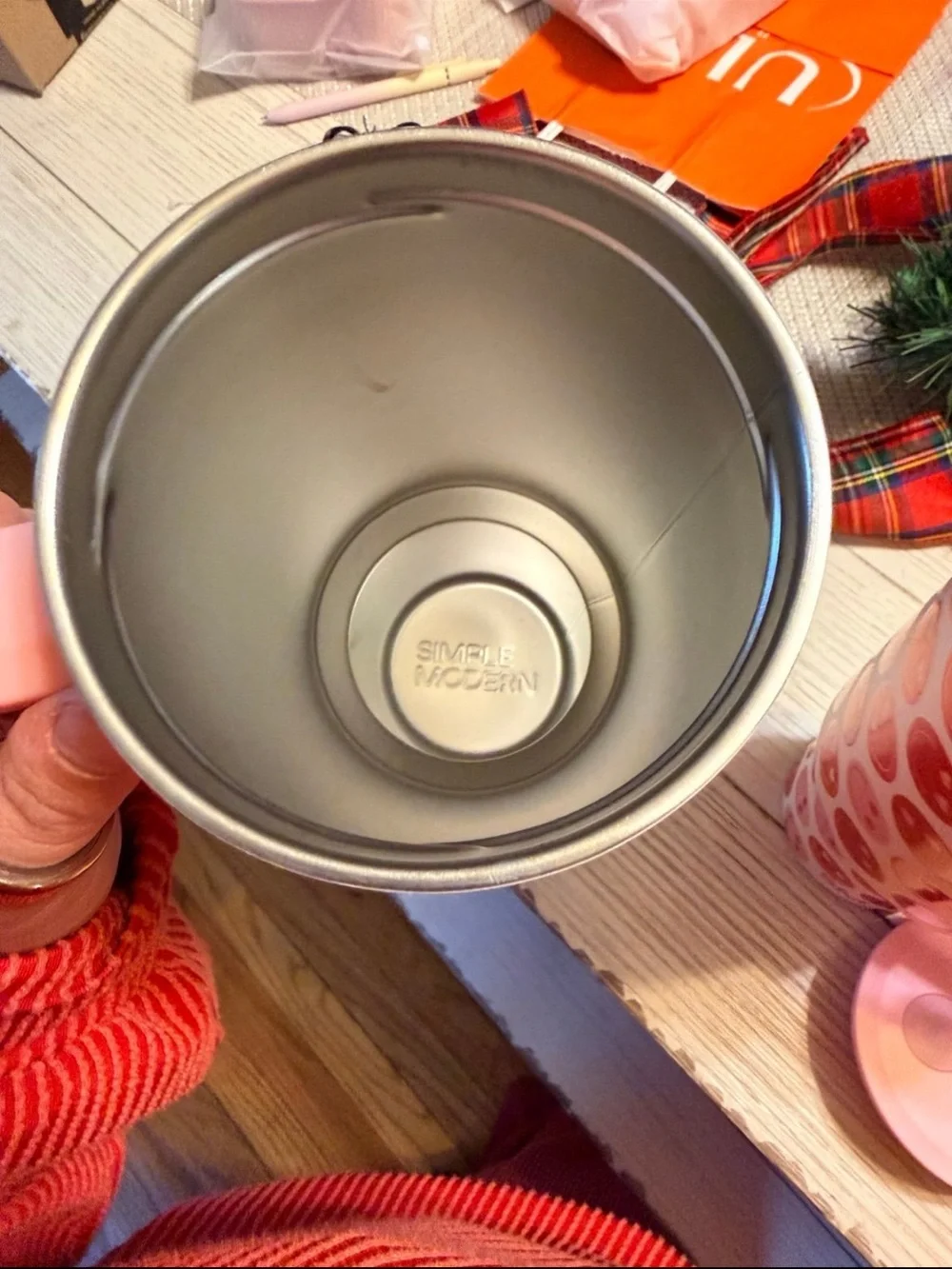 Simple modern tumbler, blue checkered simple modern 40 oz tumbler